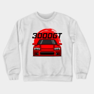 Front Red 3000GT 1999 2000 JDM Crewneck Sweatshirt